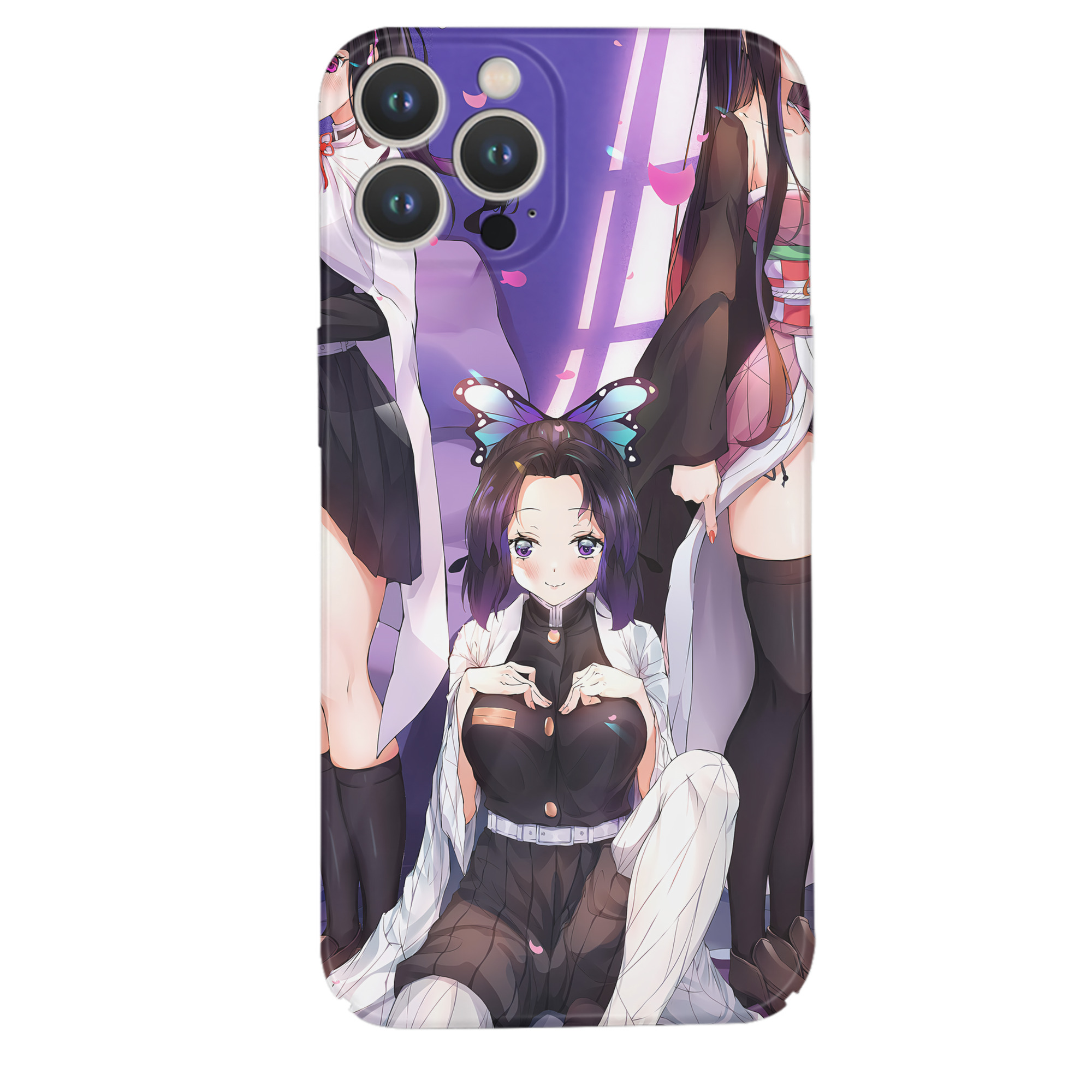 （画像用） 鬼滅の刃（きめつのやいば）竈門 禰󠄀豆子／かまど ねずこ Kamado Nezuko 【iPhone 14シリーズ対応】ハードケース